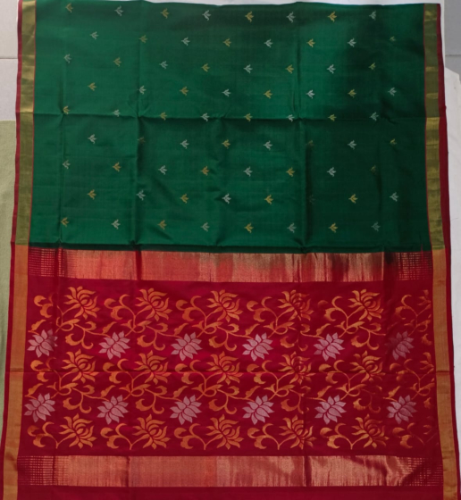JAMDANI SMALL BODY BUTA  SILK SAREE