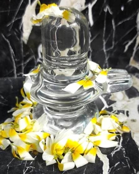Transparent Glass Shivling
