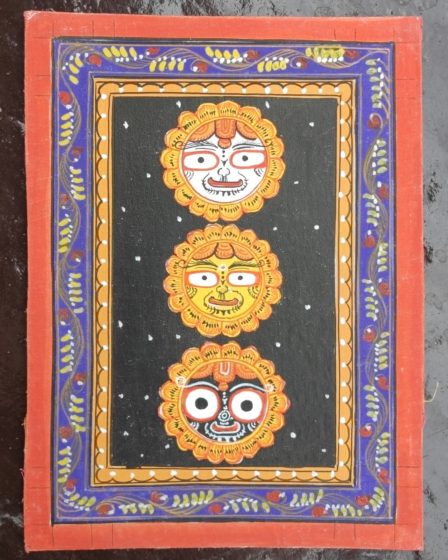 Handcrafted Pattachitra Jagannath Painting|4*8 inches