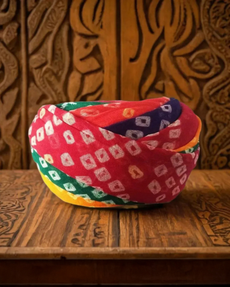 Rajasthani Gol Red Safa