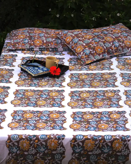 Timeless Floral Organic Cotton Bedsheet Set
