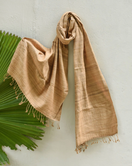 Natural Dyed Eri Stole