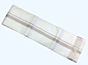 Cream color dhothi with light brown color zari border