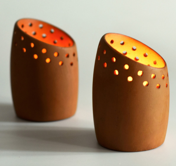 BUD1 Candle Pod Set of 2 with complimentary candles