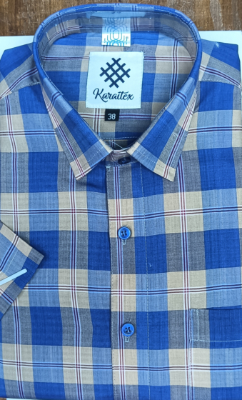 Handloom Cotton Shirt Half Sleeve for Man