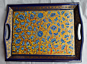 Handcrafted Kashmiri Wooden Serving Tray I Multicolour