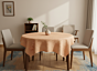 Beige Applique Table Cover | Decorative Dining Linen