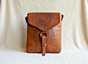 Solid Brown Leather Bag