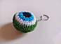 Amigurumi Evil Eye Key Chain Green 