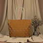 Elegant Women Brocade Silk Handbag - Golden Woven Work  - 12 x 16 Inches