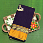 Narayanpet sarees small border -Purple