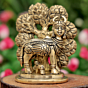 Brass Kamdhenu Cow Idol for Home Temple, Vastu & Gift BH12447