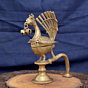 Brass Incense Burner with Peacock Statue for Home Temple & Decor BH12415