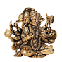 Brass Panchmukhi Hanuman Idol Five Face Hanuman Murti for Pooja BH12026