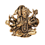 Brass Panchmukhi Hanuman Idol Five Face Hanuman Murti for Pooja BH12026