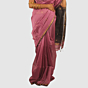 Grace in Rose and Black Maheshwari Handloom Saree