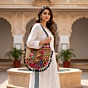 Colorful Embroidered Floral Motifs Bag | Casual Medium Tote