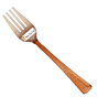 Prisha India Craft Steel Copper Fork  7 Inch  Set of 4