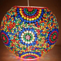 Glass Turkish Mosaic Lamp | 12 inches