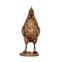 Brass Kukado Statue Mini Brass Rooster Figurine for Home Decor BH12032