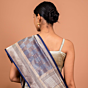 Navrang Handwoven Banarasi Saree in Deep Blue