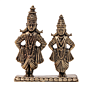 Mini Brass Vitthal Rukmini Idol For Home Temple & Gift BH12432