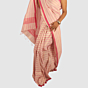 Classic Pink Maheshwari Handloom Cotton Silk Saree with Zari