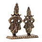 Mini Brass Vitthal Rukmini Idol For Home Temple & Gift BH12432