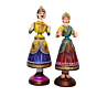 Raja Rani Thanjavur Dancing Doll | Paper Mache | 12 inches