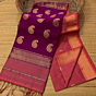 Cotton Saree with Blouse Piece | Mauve Pink & Purple