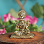 Brass Lakshmi Idol Small Maa Lakshmi Murti for Home Temple & Pooja Decor BH11369