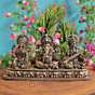 Decorative Brass Ganesha Lakshmi Saraswati Murti for Pooja & Diwali Decoration BH10036
