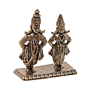 Mini Brass Vitthal Rukmini Idol For Home Temple & Gift BH12432