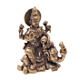 Mini Brass Gaj Lakshmi Idol for Home Temple, Vastu & Gift BH12440
