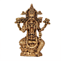 Mini Brass Goddess Lakshmi Statue for Home Temple, Office Desk, Gift & Diwali Decoration BH12016
