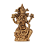 Mini Brass Goddess Lakshmi Statue for Home Temple, Office Desk, Gift & Diwali Decoration BH12016