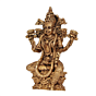 Mini Brass Goddess Lakshmi Statue for Home Temple, Office Desk, Gift & Diwali Decoration BH12016