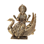 Goddess Brahmani Maa Brass Murti for Home Temple, Puja & Spiritual Decor BH11944