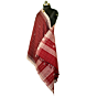 Authentic Kotpad Handloom Cotton Dupatta | Natural Aal Dyed Tribal Weave | Deep Maroon Dupatta with White Traditional Motifs | Handwoven by Koraput Artisans