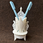 Bone Carved Pen Stand 