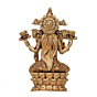 Mini Brass Goddess Lakshmi Statue for Home Temple, Office Desk, Gift & Diwali Decoration BH12016