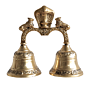 Brass Pooja Bell | Heavy Brass Ghanti for Temple, Aarti & Home Mandir BH11865