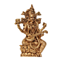 Mini Brass Goddess Saraswati Statue for Home Temple, Study Table, Office Desk & Vasant Panchami Decoration BH12017
