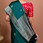 Aakriti Handwoven Banarasi Silk Saree in Green