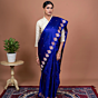 Mayur Border Handwoven Banarasi Saree Regal Purple
