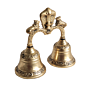 Brass Pooja Bell | Heavy Brass Ghanti for Temple, Aarti & Home Mandir BH11865