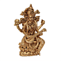 Mini Brass Goddess Saraswati Statue for Home Temple, Study Table, Office Desk & Vasant Panchami Decoration BH12017