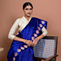 Mayur Border Handwoven Banarasi Saree Regal Purple