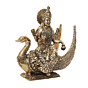 Goddess Brahmani Maa Brass Murti for Home Temple, Puja & Spiritual Decor BH11944
