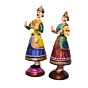 Raja Rani Thanjavur Dancing Doll | Paper Mache | 12 inches
